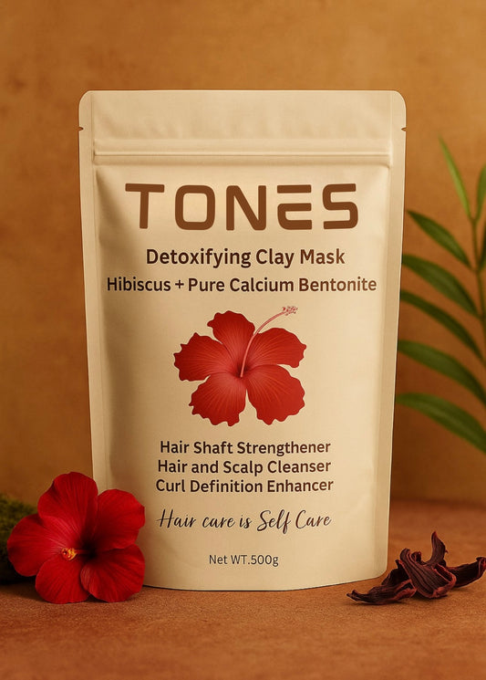 Tones Hibiscus-Infused Detoxifying Clay Mask