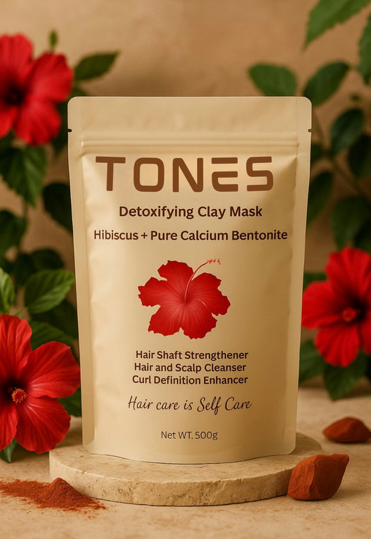 Tones Hibiscus-Infused Detoxifying Clay Mask