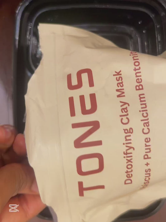 Tones Hibiscus-Infused Detoxifying Clay Mask